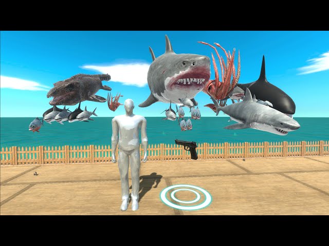FPS Avatar Survives 7 Days of Hunting Megalodon - Animal Revolt Battle Simulator