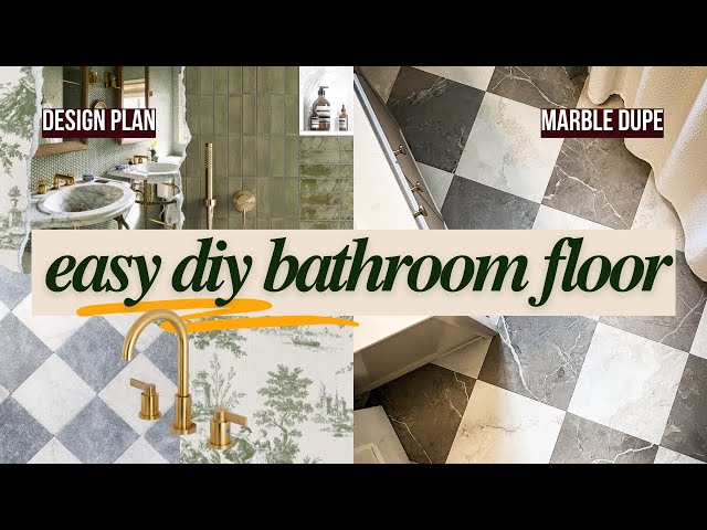 DIY Bathroom Renovation: From Design to Floor Makeover