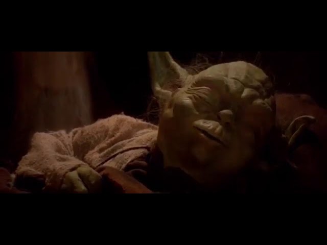 Yoda's death but Meshuggah's Bleed at the background