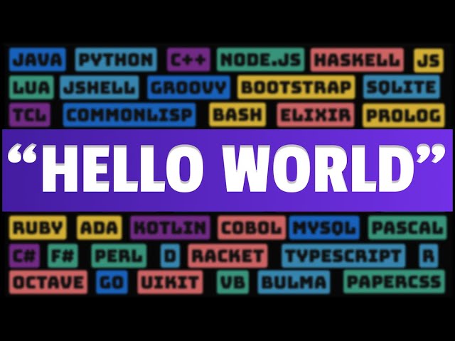 "Hello World" на 50 Разных Языках Программирования