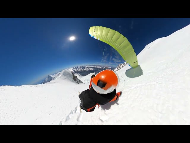 Paragliding from the summit of Aoraki/Mt Cook