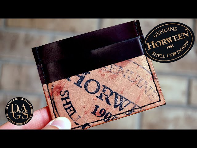 Crafting a Stylish ID Wallet Out of Horween Shell Cordovan