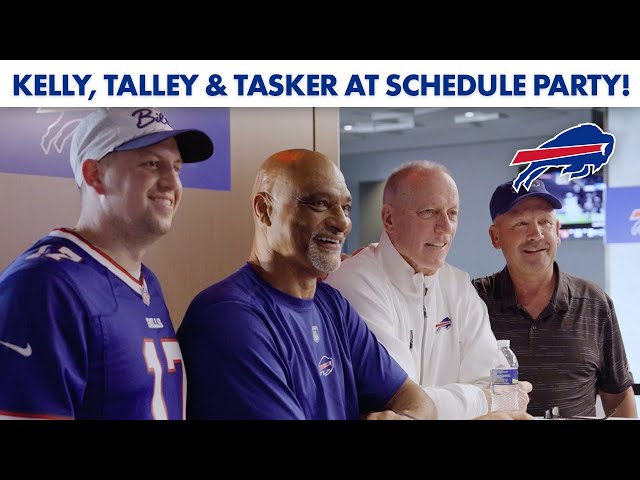Jim Kelly, Darryl Talley & Steve Tasker Host 2024 "Scout The Schedule" Party! | Buffalo Bills