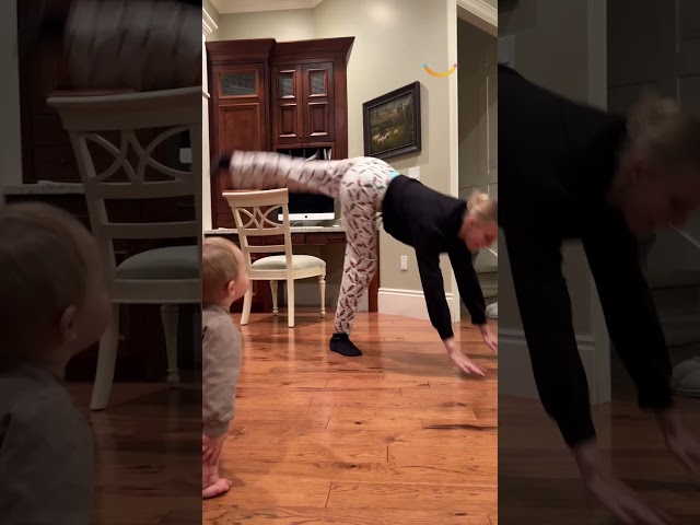 Toddler thinks she is a ballet dancer too 🥹❤️