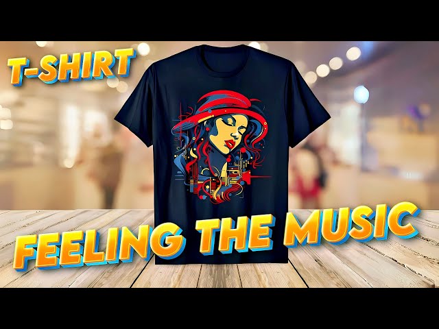 Feeling the Music - Music T-shirt 🎵 Music Lovers T-shirt - Gift For Music Lovers