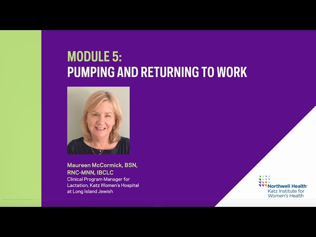 Pumping and Returning to Work