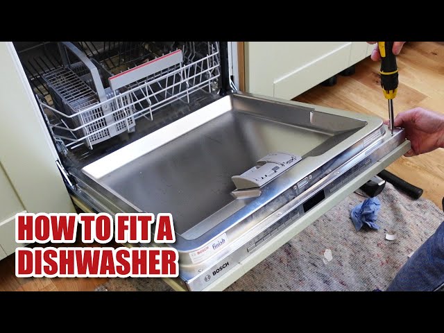 How to install a Bosch integrated DISHWASHER