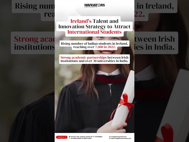 🌍Ireland's Talent and Innovation Strategy: Your Pathway to International Education!🎓 #studyabroad