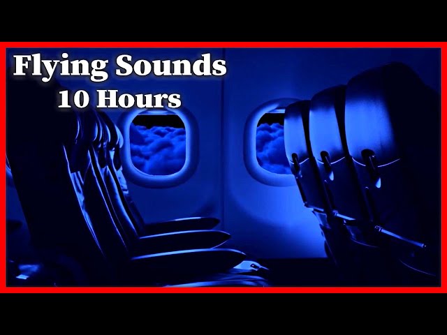 Airplane Cabin White Noise Sound, Flying Sounds, Plane Jet Engine, Relax, Study, Sleep