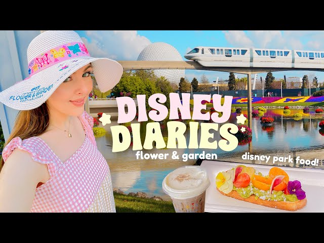 DISNEY DIARIES ✿ Epcot's Flower and Garden Festival, Rating Disney Foods, Merch and Flowers