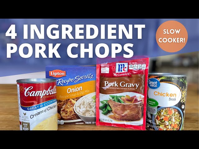 Slow Cooker Pork Chops | Easiest Meal Ever & Delicious Too!