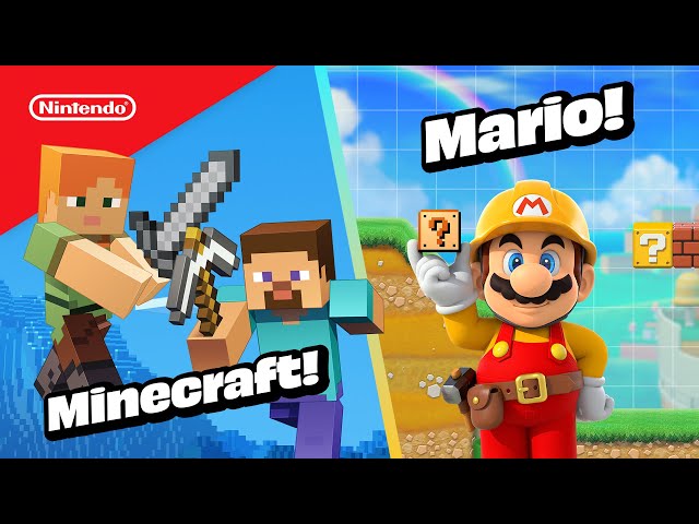 It’s Building Time with Minecraft and Mario! 🧱🟩🟪🟥 | @playnintendo