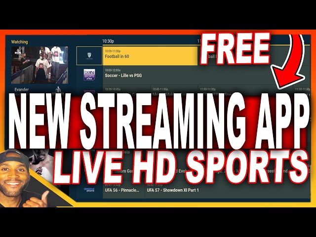 NEW STREAMING APP 24/7 LIVE SPORTS TV GUIDE ON DEMAND