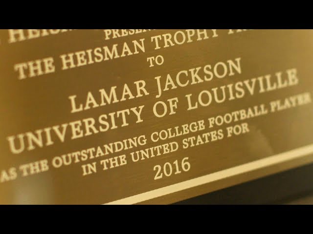 Lamar Jackson - Heisman Trophy Reaction