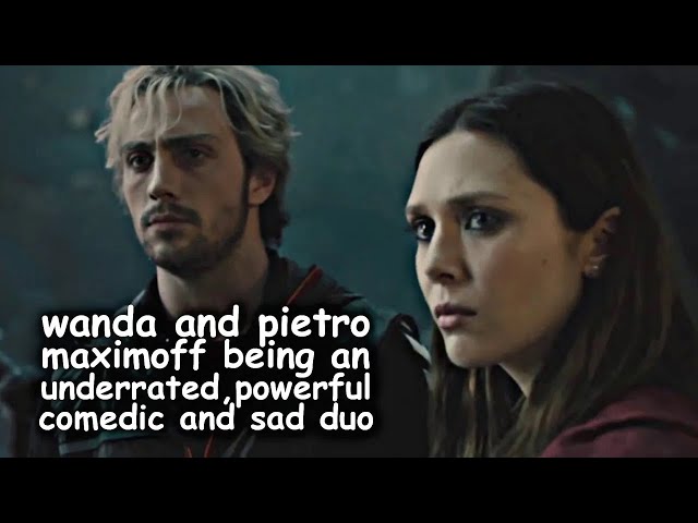 wanda and pietro maximoff being an underrated powerful, comedic and sad duo in under four minutes
