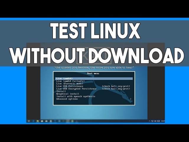 How To Test Any Linux Operating System Without Downloading Them