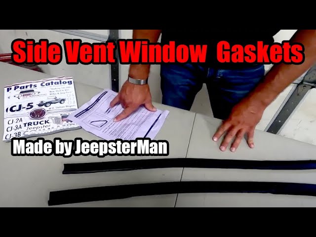 Willys Side Vent Window Rubber Made by JeepsterMan