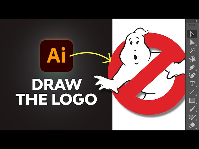 How to Draw the Ghostbusters Logo | Illustrator Tutorial