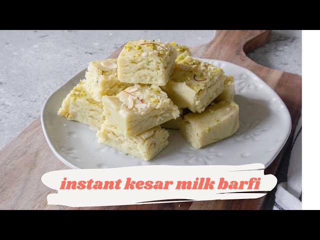 Easy Diwali Recipe: Instant Kesar Milk Barfi | Delicious Festive Treat | The Cupcake Confession