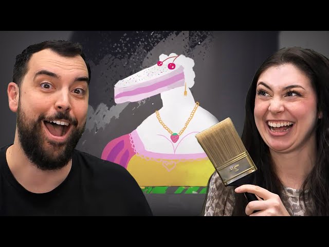 Husband & Wife Try Chaotic "SuchArt" Game (while Twitch chat judges them)