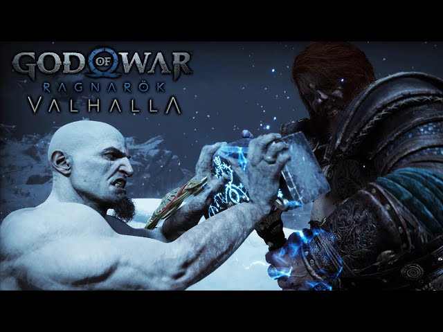 Original Goatee Kratos VS Thor Boss Fight (God of War Ragnarok Valhalla)- Young Kratos Mod is Back