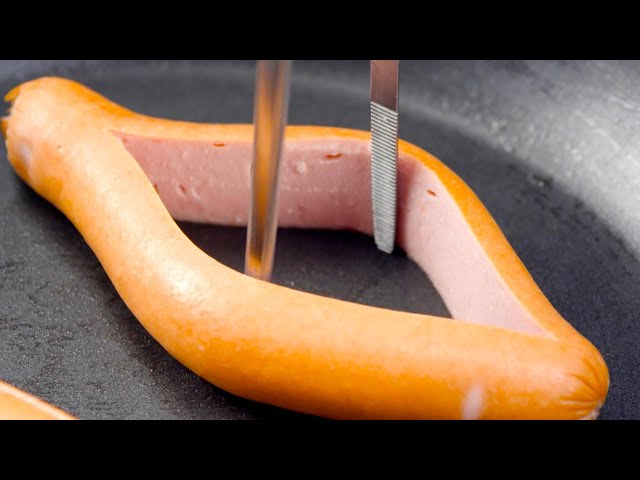 Slice The Hot Dog & Hold It Open For 30 Seconds | Unforgettable Breakfast Ideas!