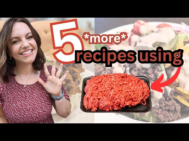 5 *MORE* Ground Beef recipes! SO GOOD!
