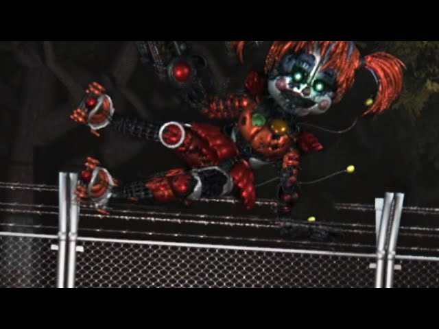 SCRAP BABY JUMPED OVER THE FENCE AND ATTACKED.. - FNAF The Glitched Attraction