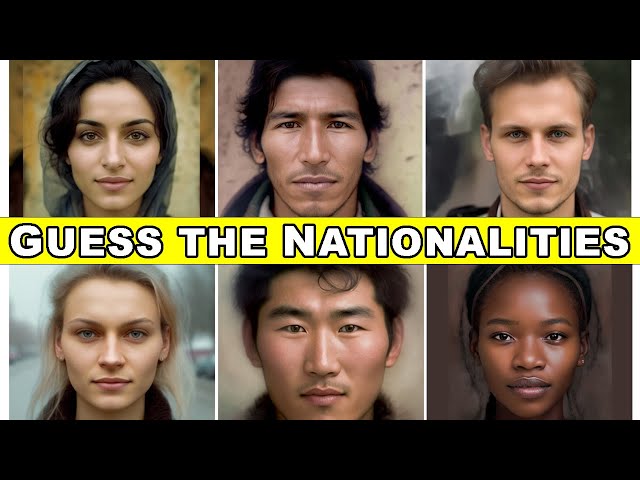Guess the Country - Average Faces of 48 Nationalities (AI Generated)