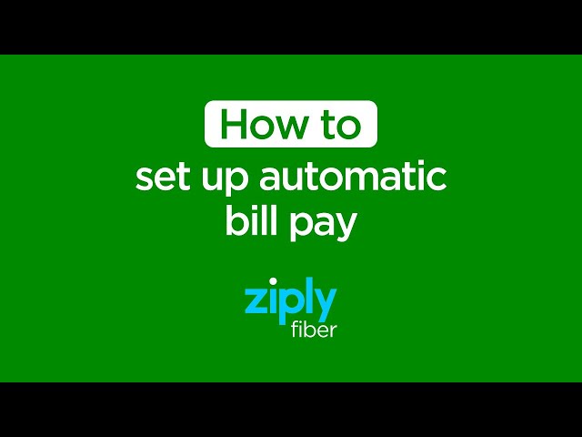 How to set up automatic bill payments through your Ziply Fiber account