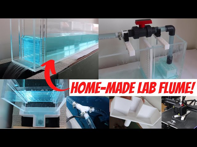 I built a lab water flume in my office at home