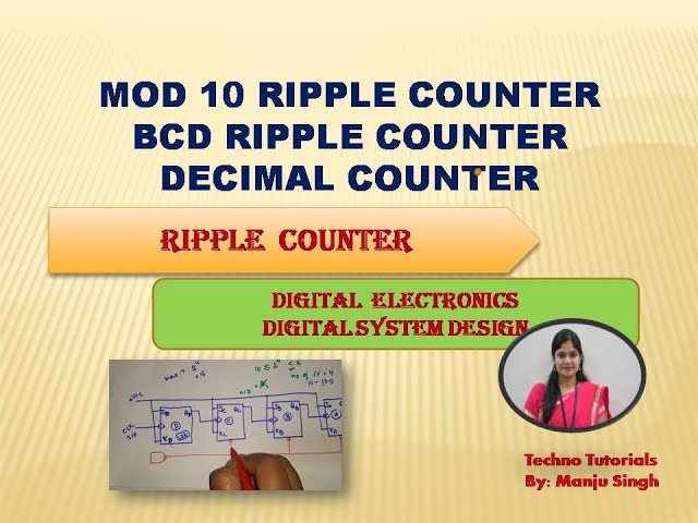 Design Mod-10 Asynchronous counter| MOD 10 RIPPLE COUNTER | Asynchronous Counter |BCD  counter