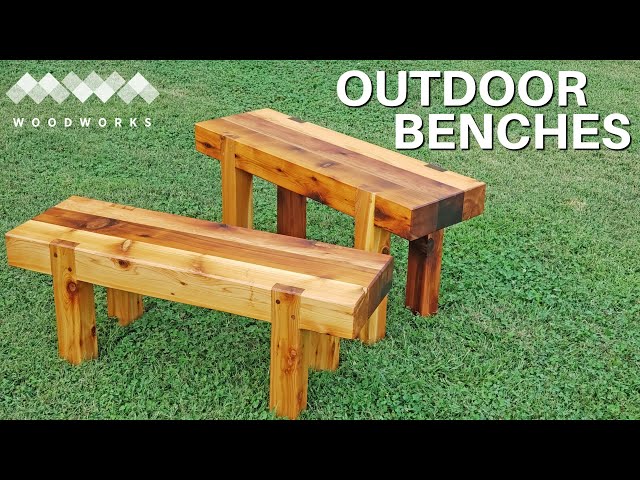 Simple Sturdy Outdoor Benches