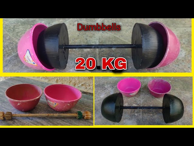 How To Make Homemade Dumbbells || Best Diy Weights || Make a 10kg Dumbbells from Plastic Bottle