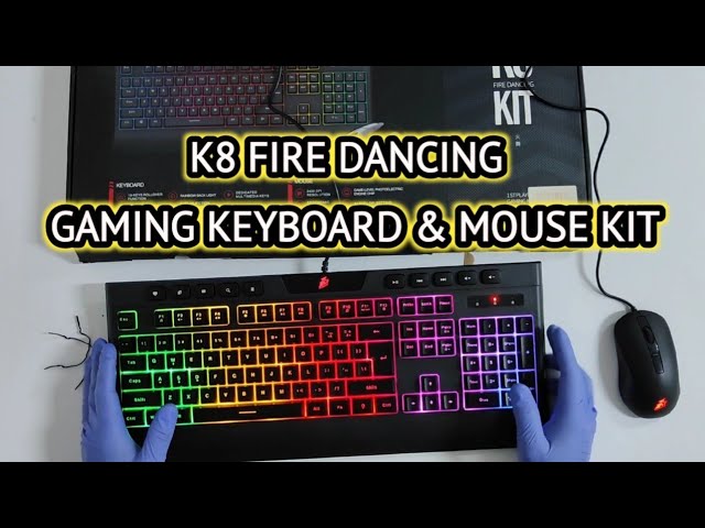 K8 FIRE DANCING 1ST PLAYER GAMING KEYBOARD | UNBOXING | ASMR