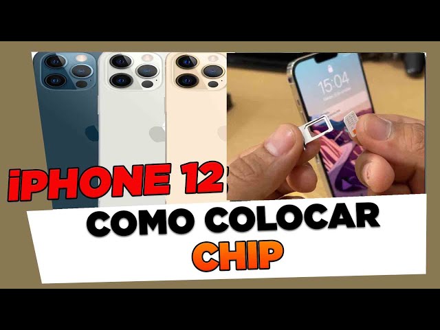 Como Colocar Chip no iPhone 12, 12 Mini, 12 Pro, 12 Pro Max