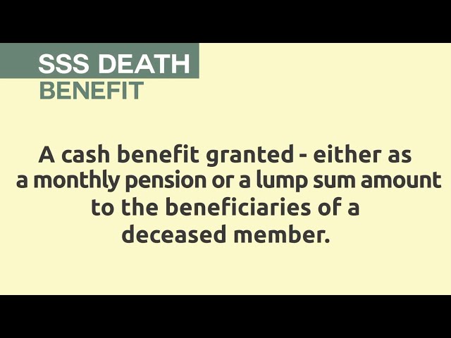 #SSSApproved | What you need to know about the SSS Death Benefit