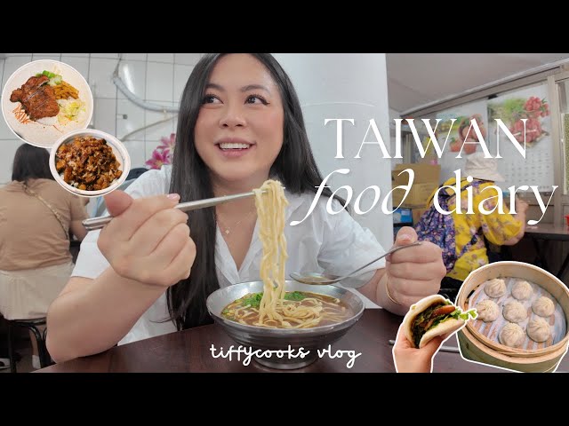 TAIWAN food diaries🧋🍜 🍢 (night market, soup dumplings, beef noodle soup)
