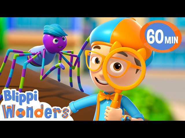 Blippi Wonders How do spiders make their webs? | Blippi Wonders Educational Videos for Kids