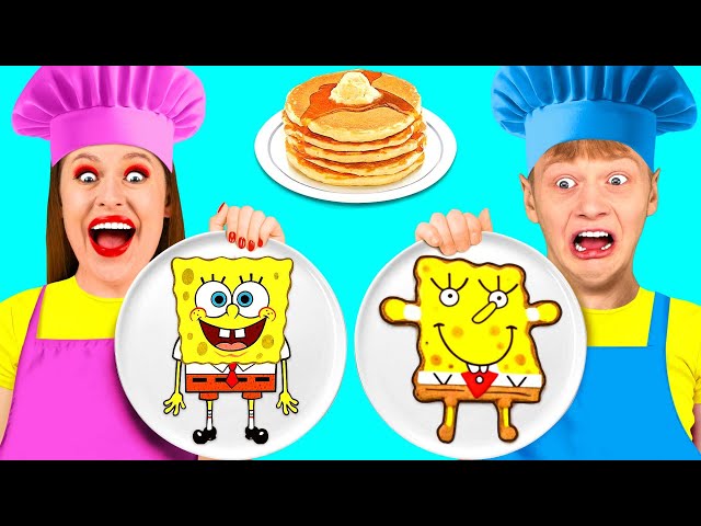 Pancake Art Challenge by Happy Fun