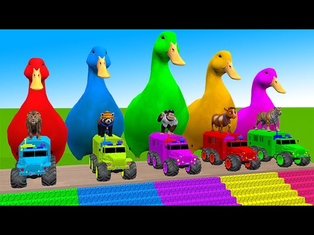 5 Giant Duck, Monkey, Piglet, chicken, dog, elephant, cow, Sheep, Transfiguration funny animal 2023