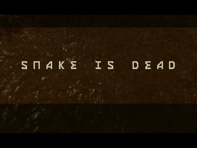 naked Snake drowns in shit - Metal Gear Solid 3D