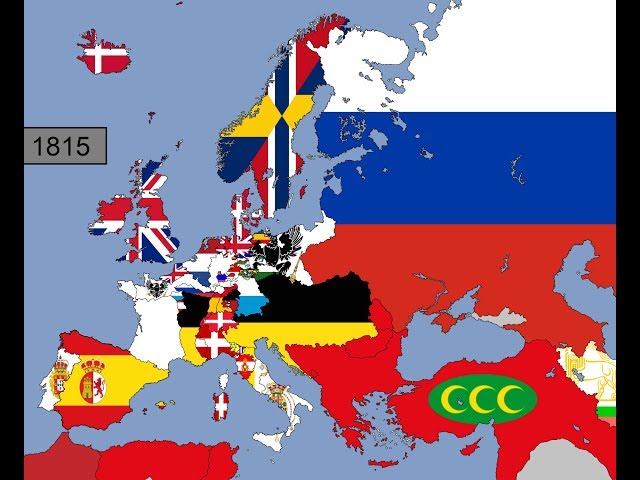 Europe: Timeline of National Flags: Part 2