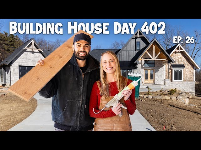 Customizing Our Kitchen and Living Room | Building A House Ep. 26