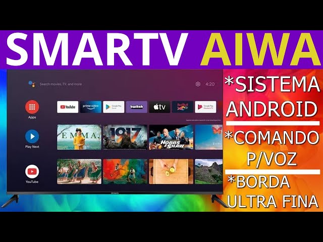 TV AIWA 50'ULTRA HD ANDROID TV TV BOA E BARATA #tv #aiwa #smartv