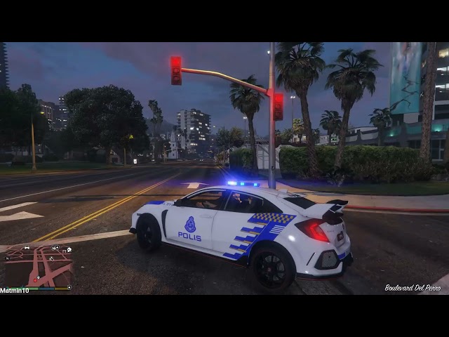 Polis Kejar Penjenayah Bahaya Gta 5 Lspdfr Gameplay