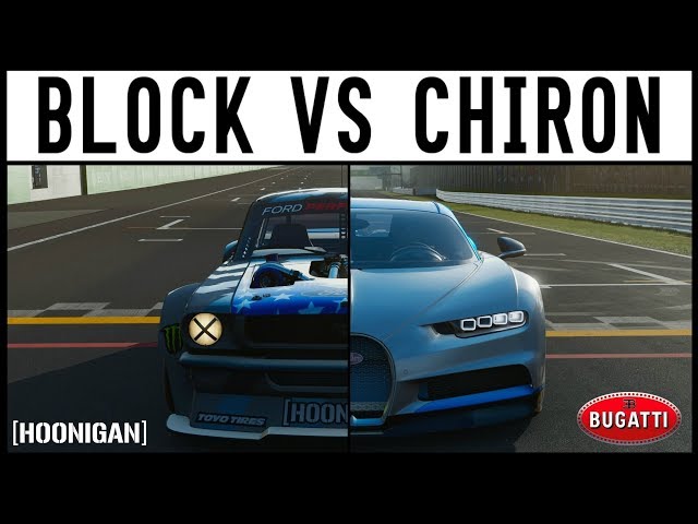 Ken Block VS Bugatti Chiron - EPIC DRIFT BATTLE - Forza 7