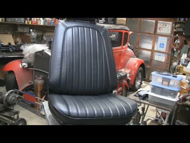 COMPLETE REUPHOLTERY OF A VINTAGE BUCKET SEAT