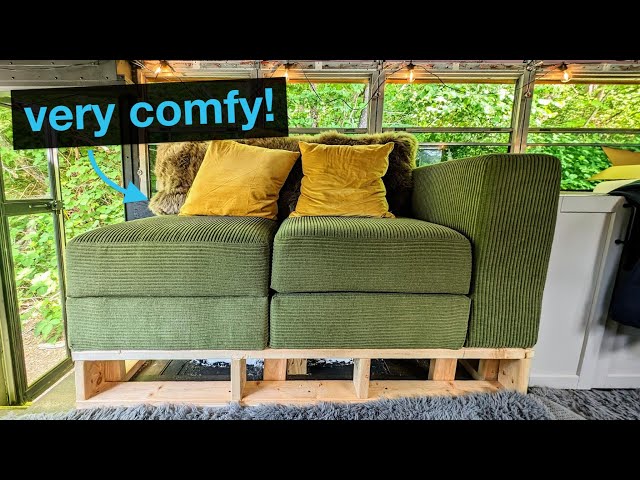 We Have a Couch! | Skoolie Conversion