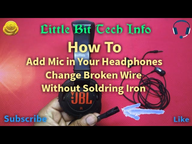 JBL or Any Type of Wired Headphone Repair { Wire Replace }{ Without Soldering Iron }